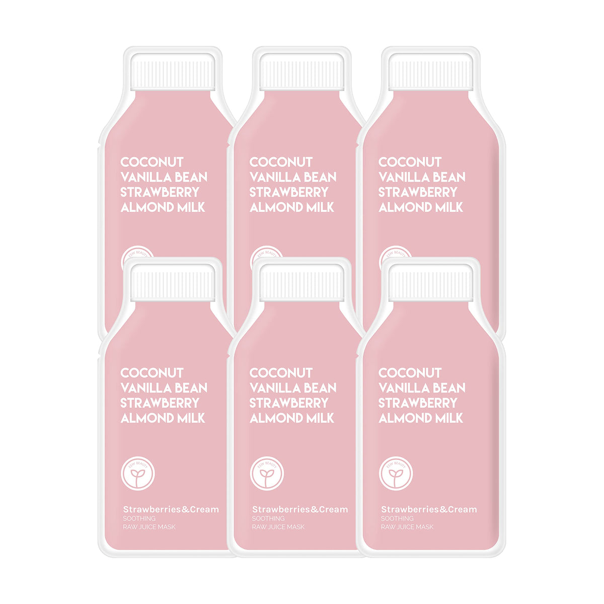 ESW Beauty Strawberries & Cream Soothing Raw Juice Sheet Mask Multipack