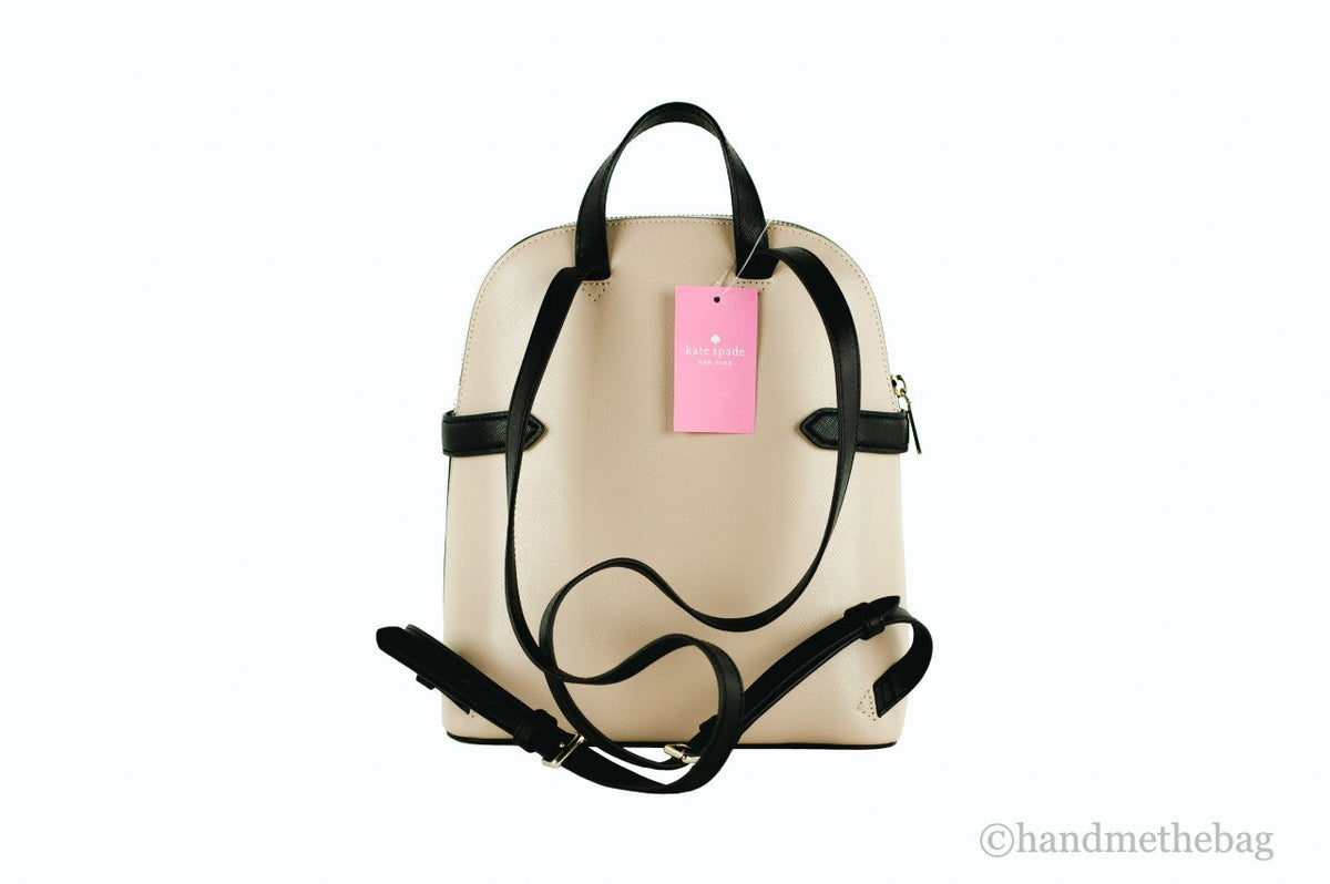 Kate Spade Staci Medium Colorblock Warm Beige Dome Backpack