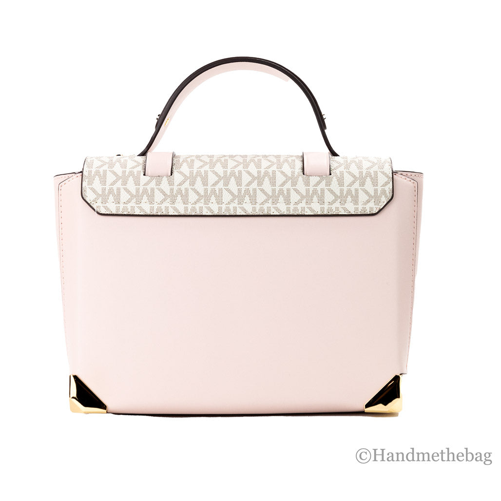 Michael Kors Manhattan Medium Powder Blush Satchel Bag