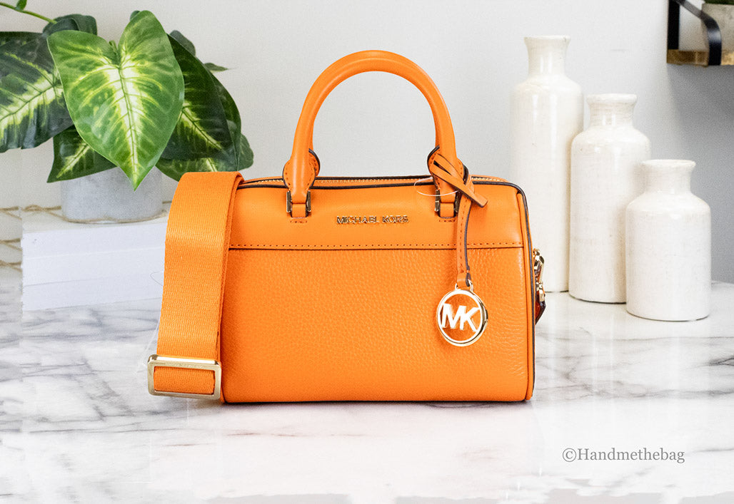Michael Kors Travel XS Poppy Pebbled Leather Duffle Bag