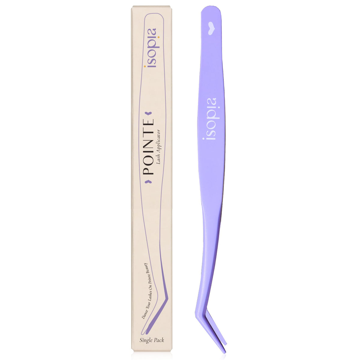ISOPIA Lash Applicator Tool Cluster Lash Tweezers Curved Eyelash Tweezers for Easy Lash Application and Removal More Convenient Lash Buddy Lash Clip