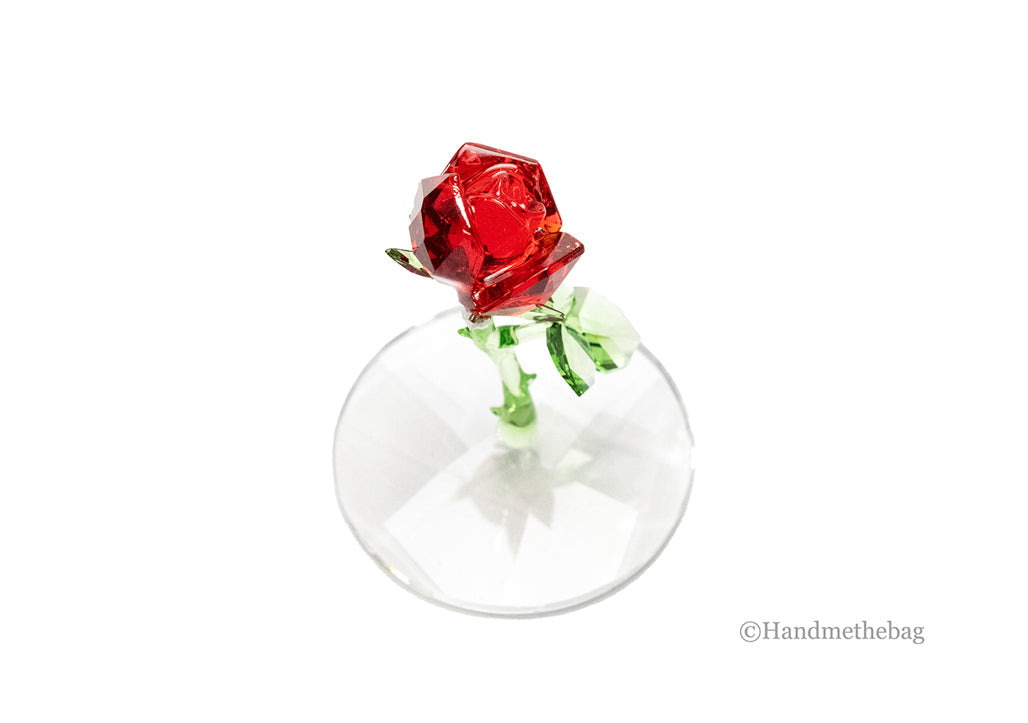 Swarovski (5230478) Beauty and the Beast Enchanted Rose Colored Crystal Figurine