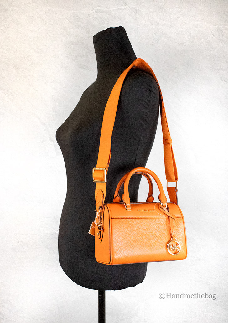 Michael Kors Travel XS Poppy Pebbled Leather Duffle Bag