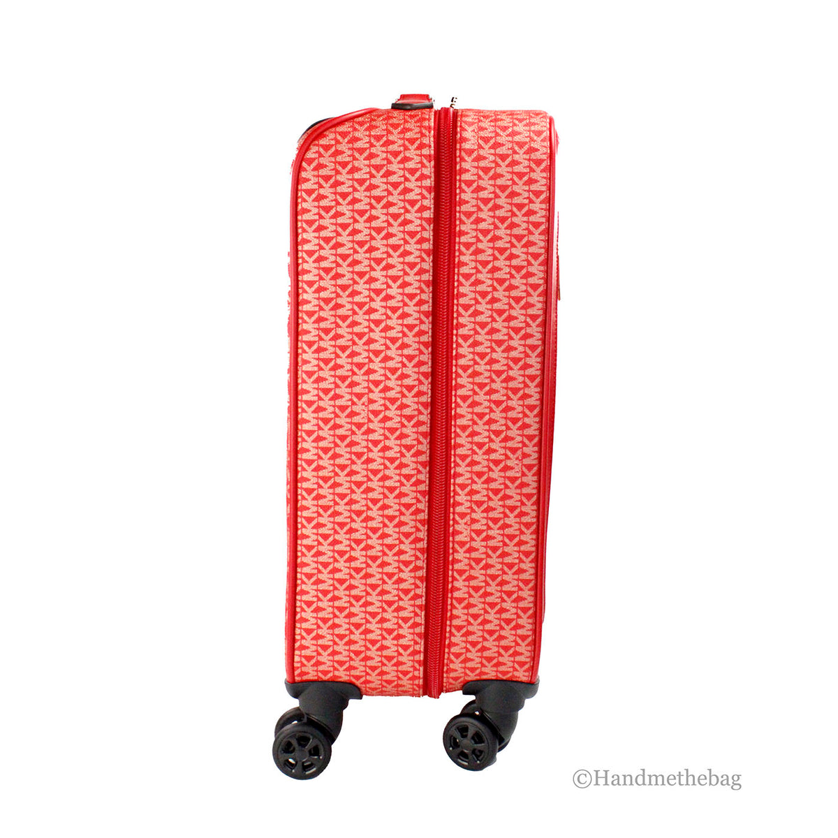 Michael Kors Travel Small Red Trolley Rolling Suitcase