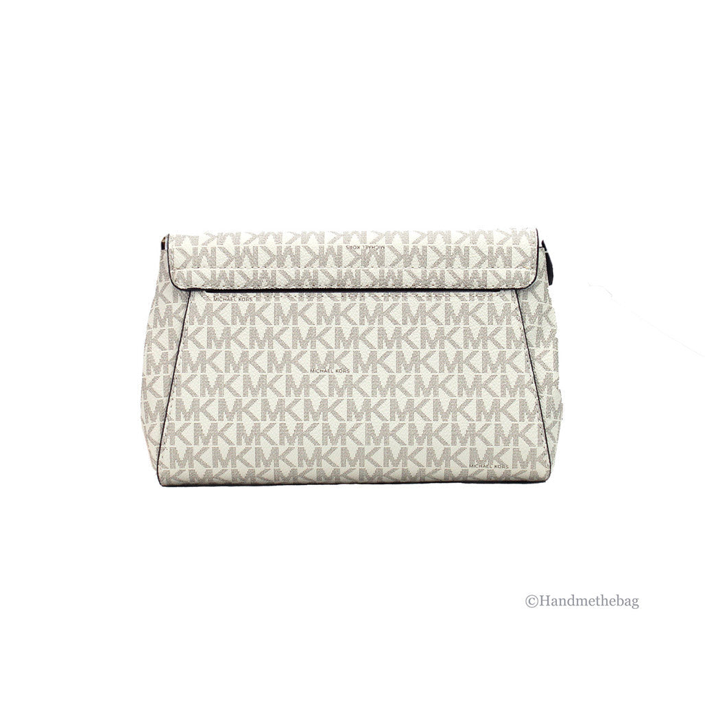 Michael Kors Jet Set Medium Vanilla Convertible Pouchette Bag