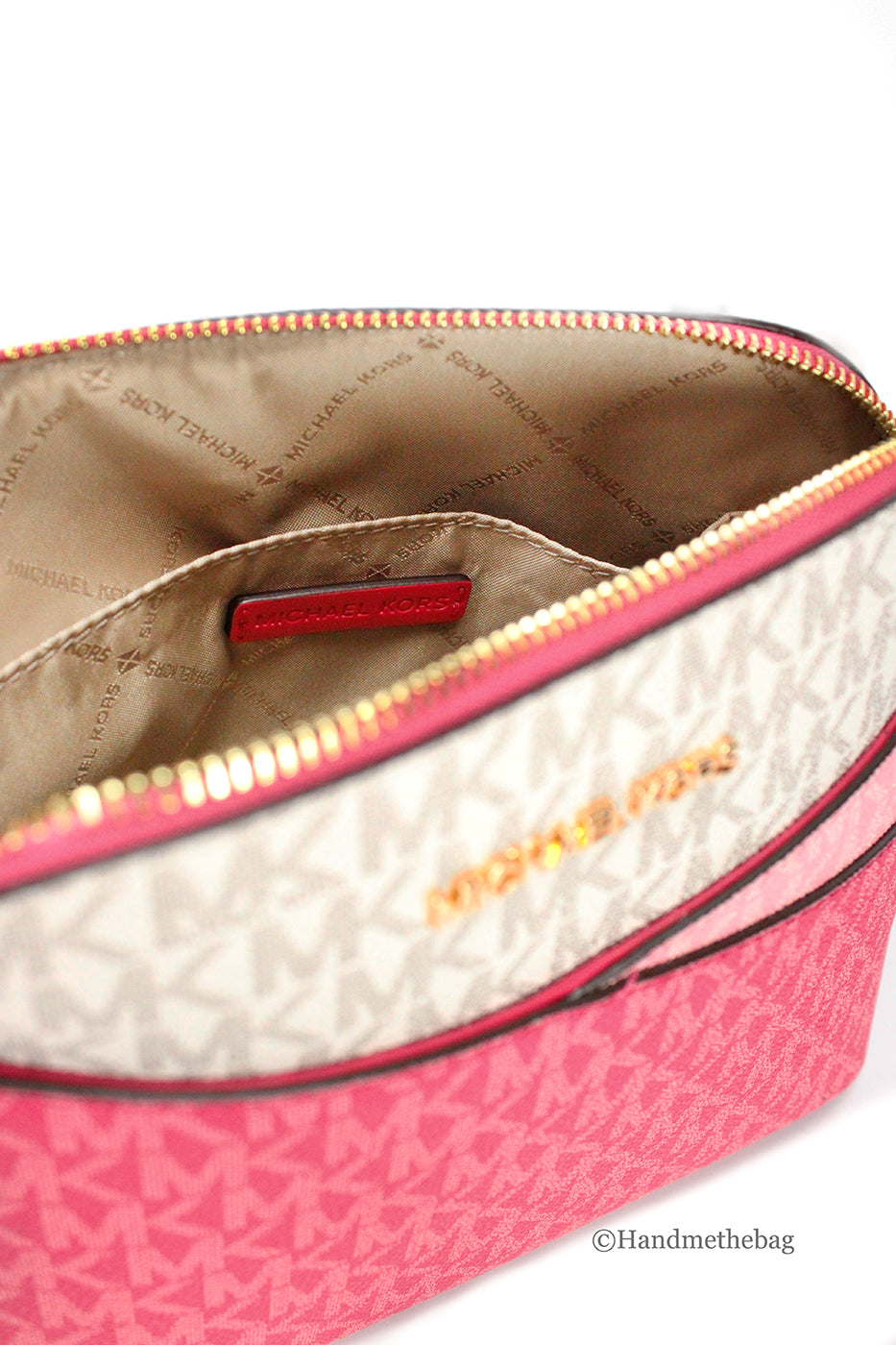 Michael Kors Electric Pink X Cross Dome Crossbody