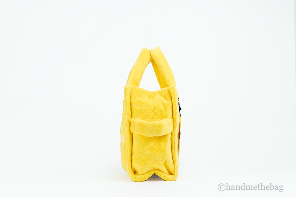 Marc Jacobs The Terry Tote Yellow Medium Soft Terry Fabric Crossbody Handbag