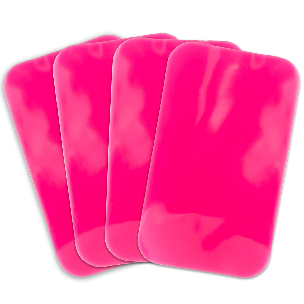Curacoro Silicone Eyelash Pads for Lash Extension Silicone False Eyelash Holder Pads False Eyelash Stand Tray Holder for Silicone False Lashes Holder Pads Reusable Eyelash Extension (Pack of 4)