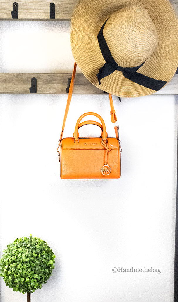 Michael Kors Travel XS Poppy Pebbled Leather Duffle Bag