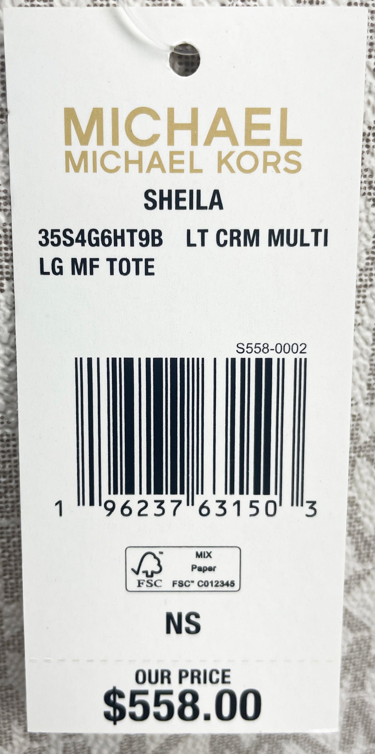 Michael Kors Large Sheila MF Tote Shoulder Bag