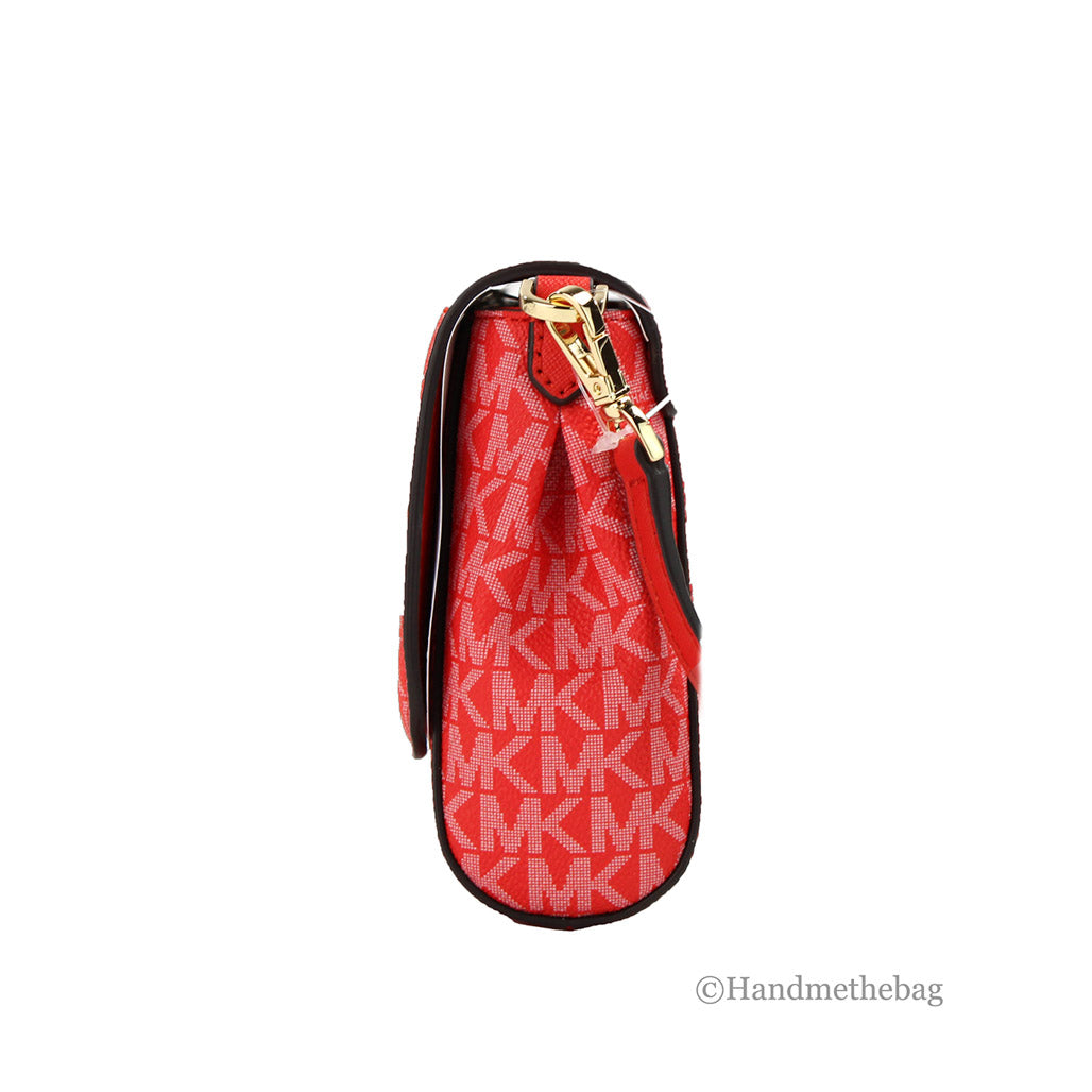 Michael Kors Jet Set Medium Dark Sangria Convertible Pouchette