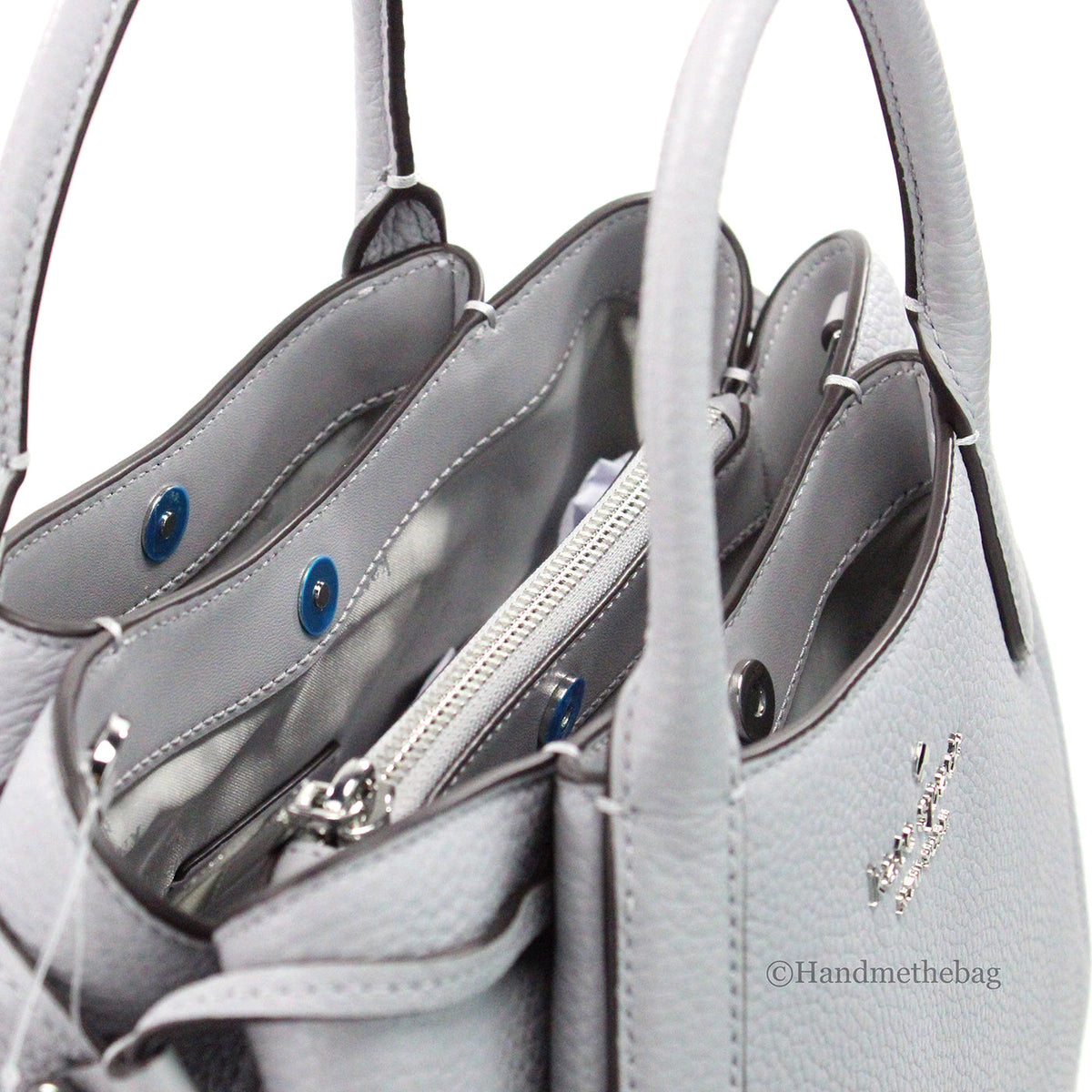 Kate Spade Dumpling Small Mountain Grey Leather Satchel Bag