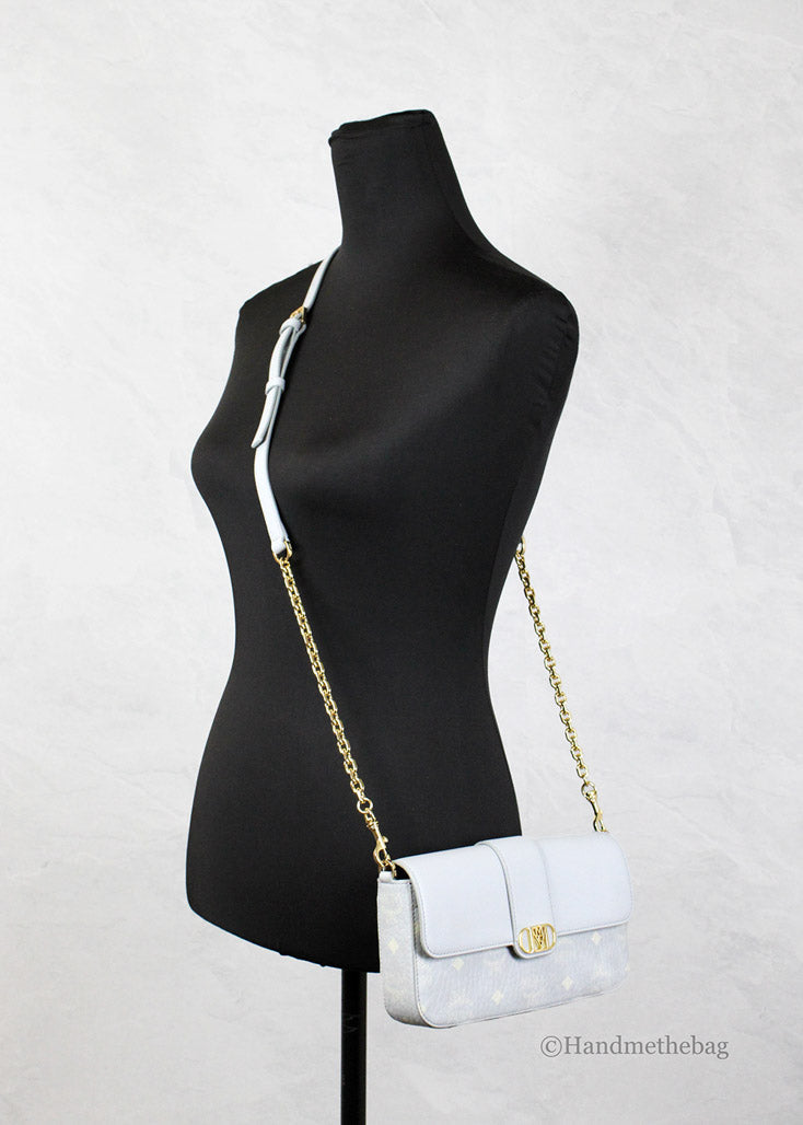 MCM Small Mode Travia Leather Shoulder Crossbody Clutch