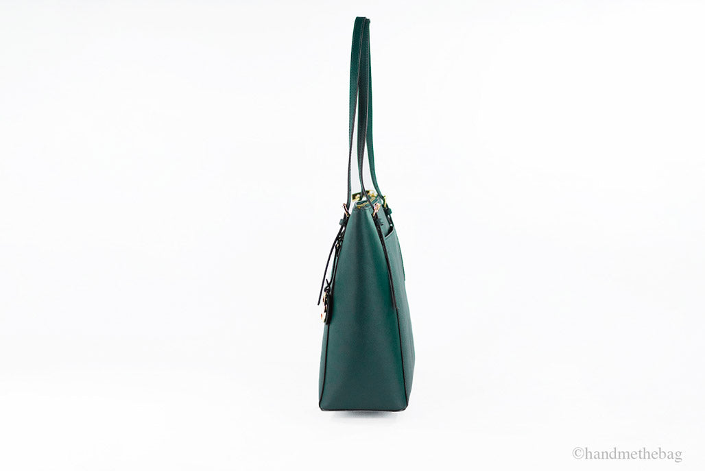 Michael Kors Voyager Large Racing Green Leather East West Tote