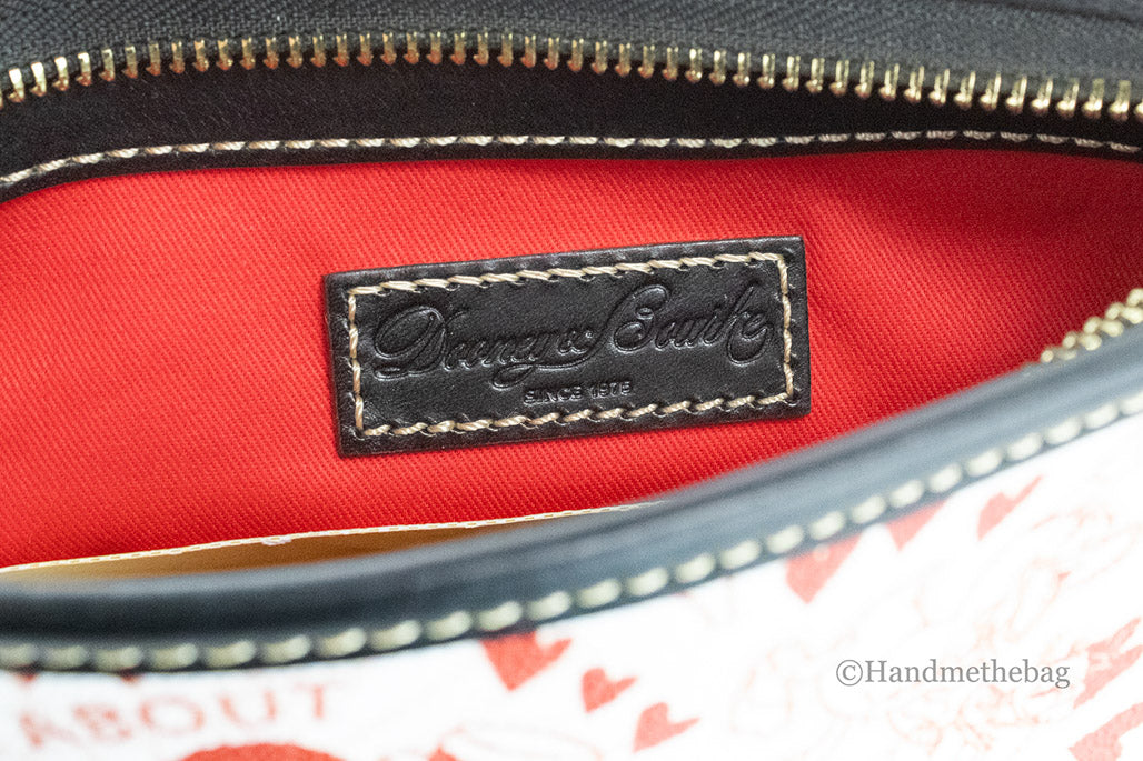 Dooney & Bourke Donald Daisy Heart Print Zip Sac Crossbody