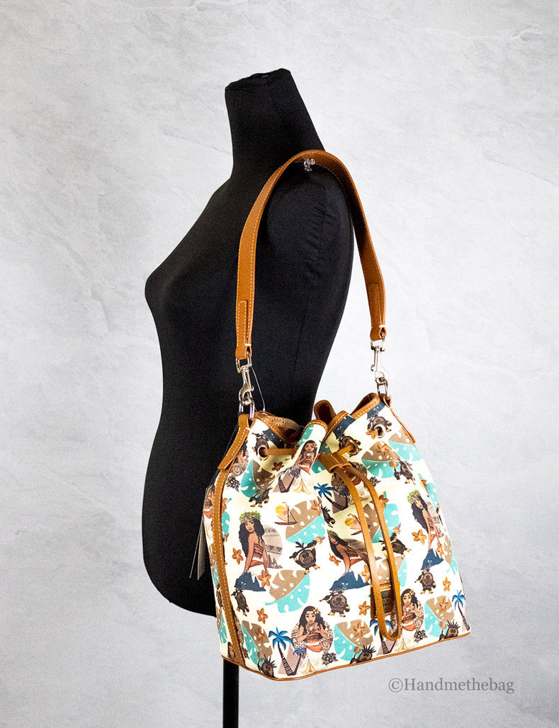 Dooney & Bourke Disney Medium Moana Bucket Crossbody Bag