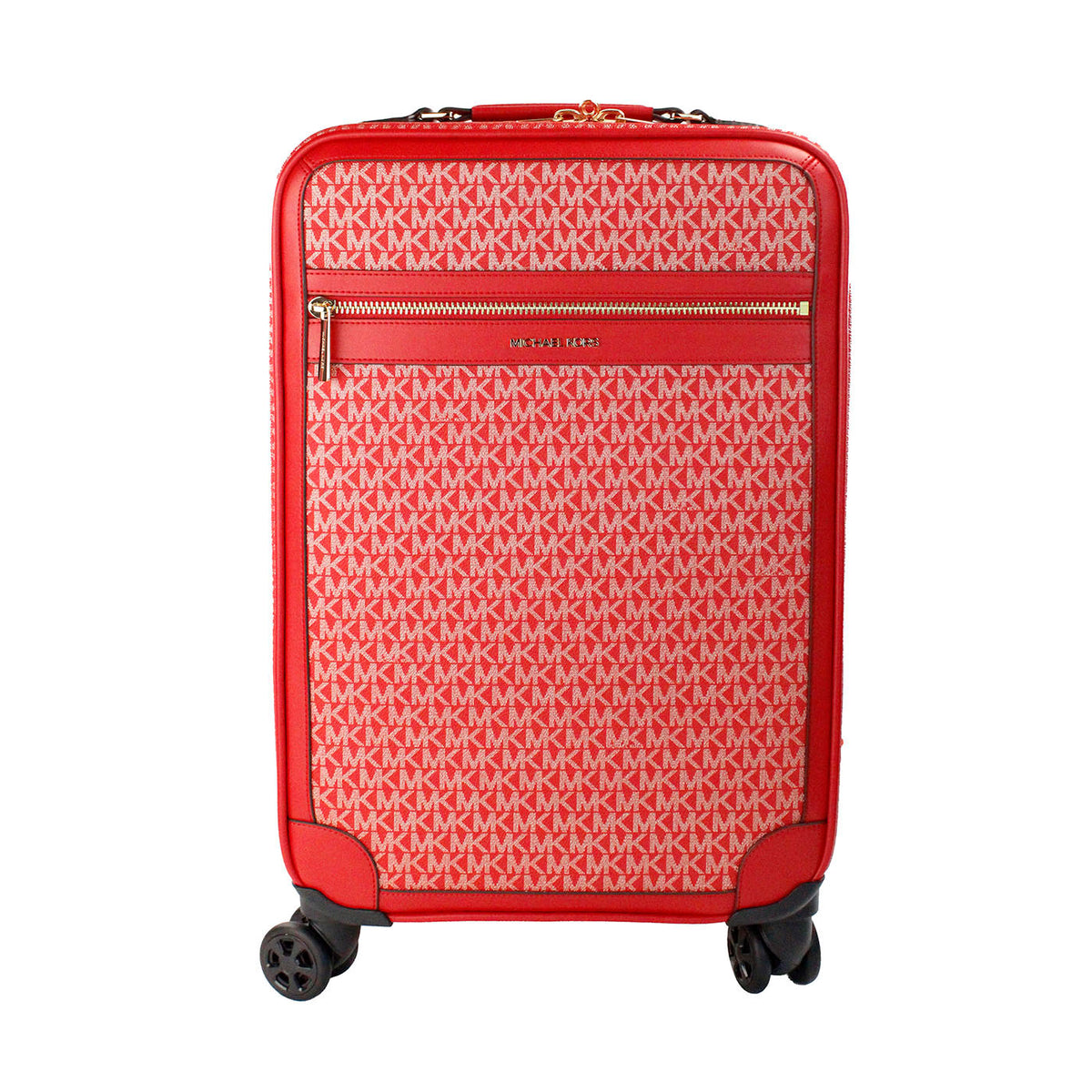 Michael Kors Travel Small Red Trolley Rolling Suitcase