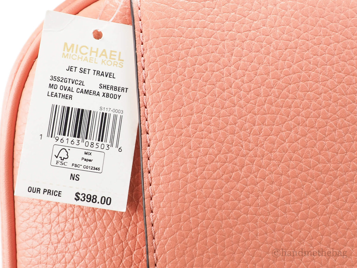 Michael Kors Jet Set Travel Sherbert Oval Camera Bag
