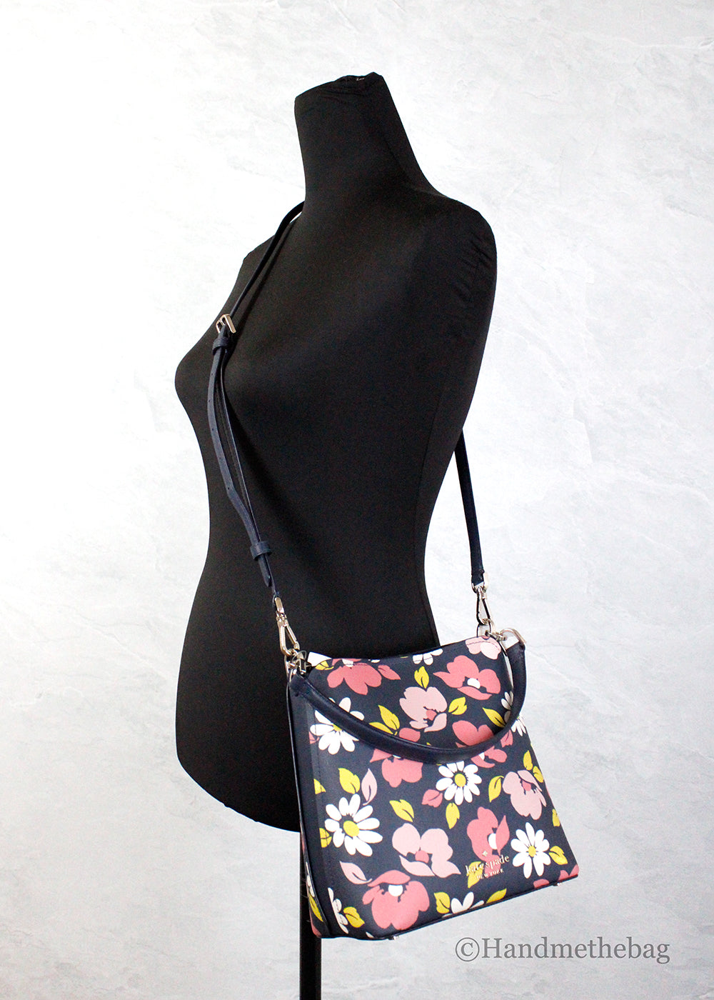 Kate Spade Darcy Road Trip Small Floral Leather Bucket