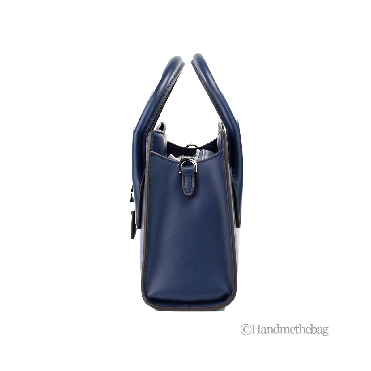Michael Kors Gabby Small Navy Satchel Crossbody Bag