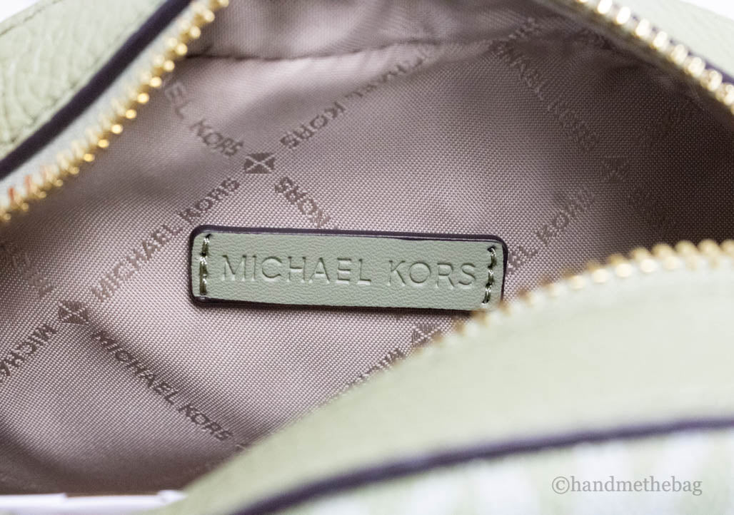 Michael Kors Jet Set Glam Sage Front Pocket Oval Crossbody