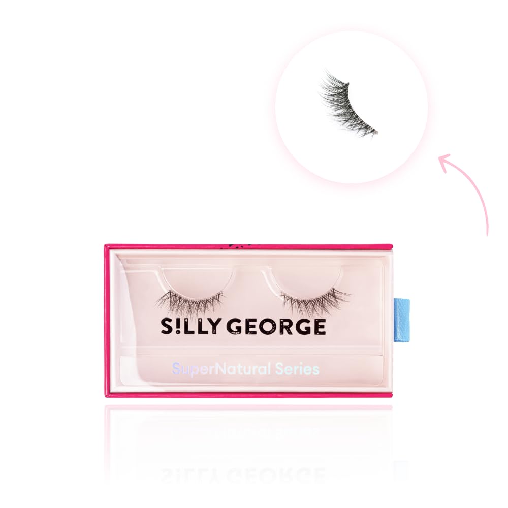Silly George SuperNatural Lash | Clear and Flexible Band Natural Look Comfortable Lightweight (Luna)