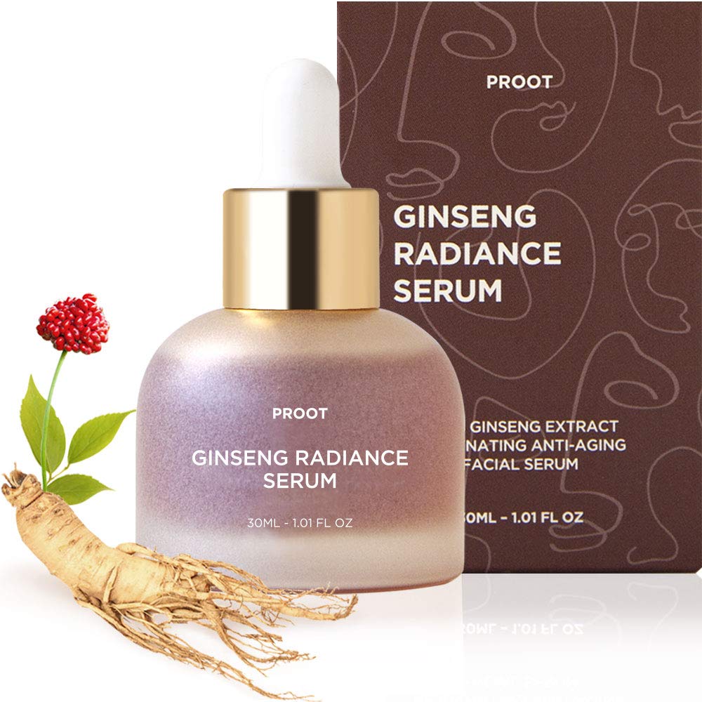 PROOT Ginseng Serum | Ginseng Serum with 52.5% Korean Ginseng Extract | Korean Ginseng Serum Formulated with Ginseng Extract Hyaluronic Acid & WGF Complex-3 | Korean Ginseng Skin Care Technology