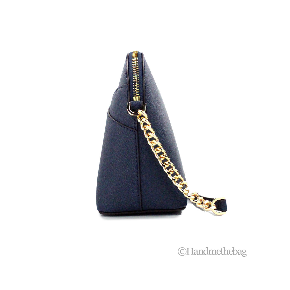 Michael Kors Jet Set Navy Leather X Dome Crossbody