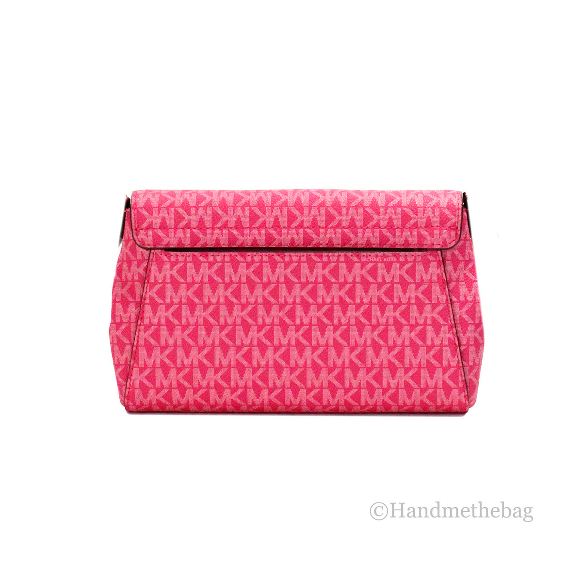Michael Kors Jet Set Medium Electric Pink Convertible Pouchette