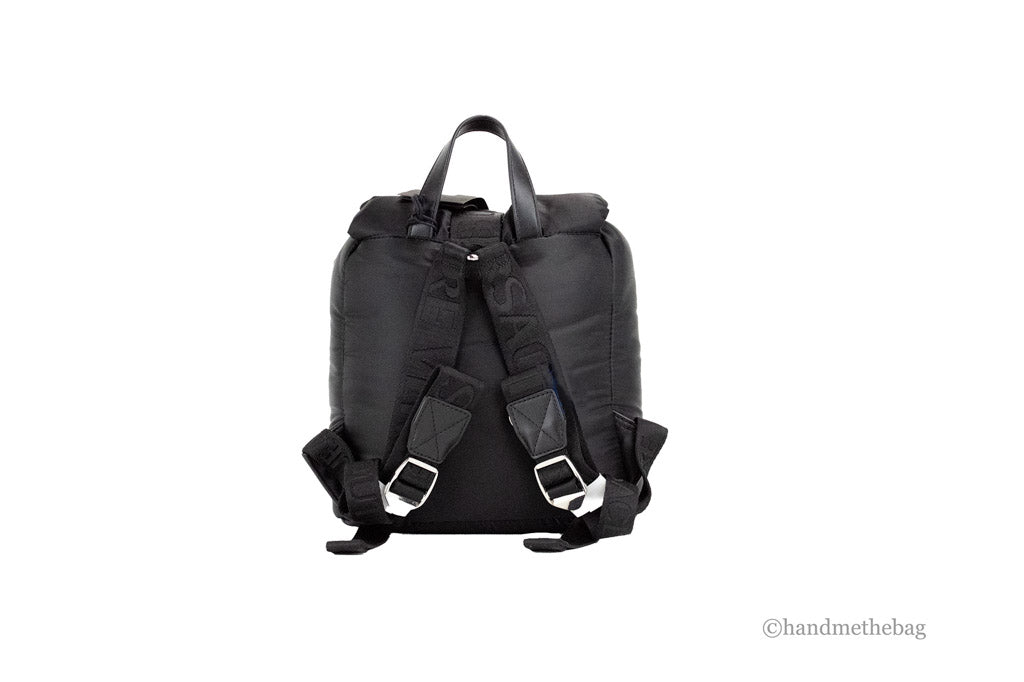Versace Jeans Couture Small Black Nylon Safety Buckle Backpack