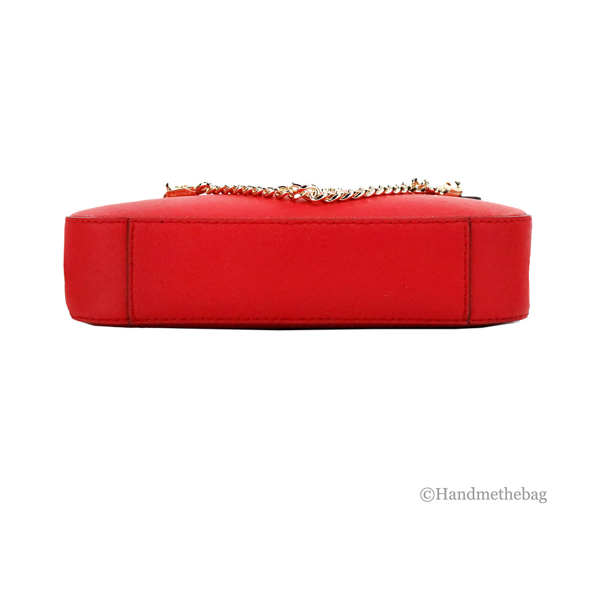 Michael Kors Jet Set EW Red Zip Chain Crossbody