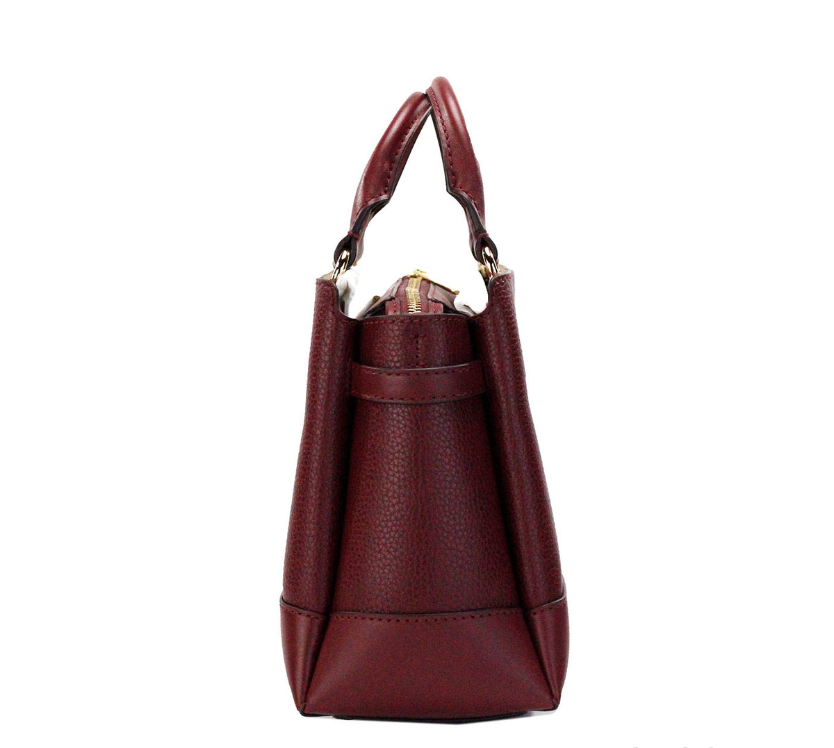Michael Kors Reed Small Dark Cherry Center Zip Satchel