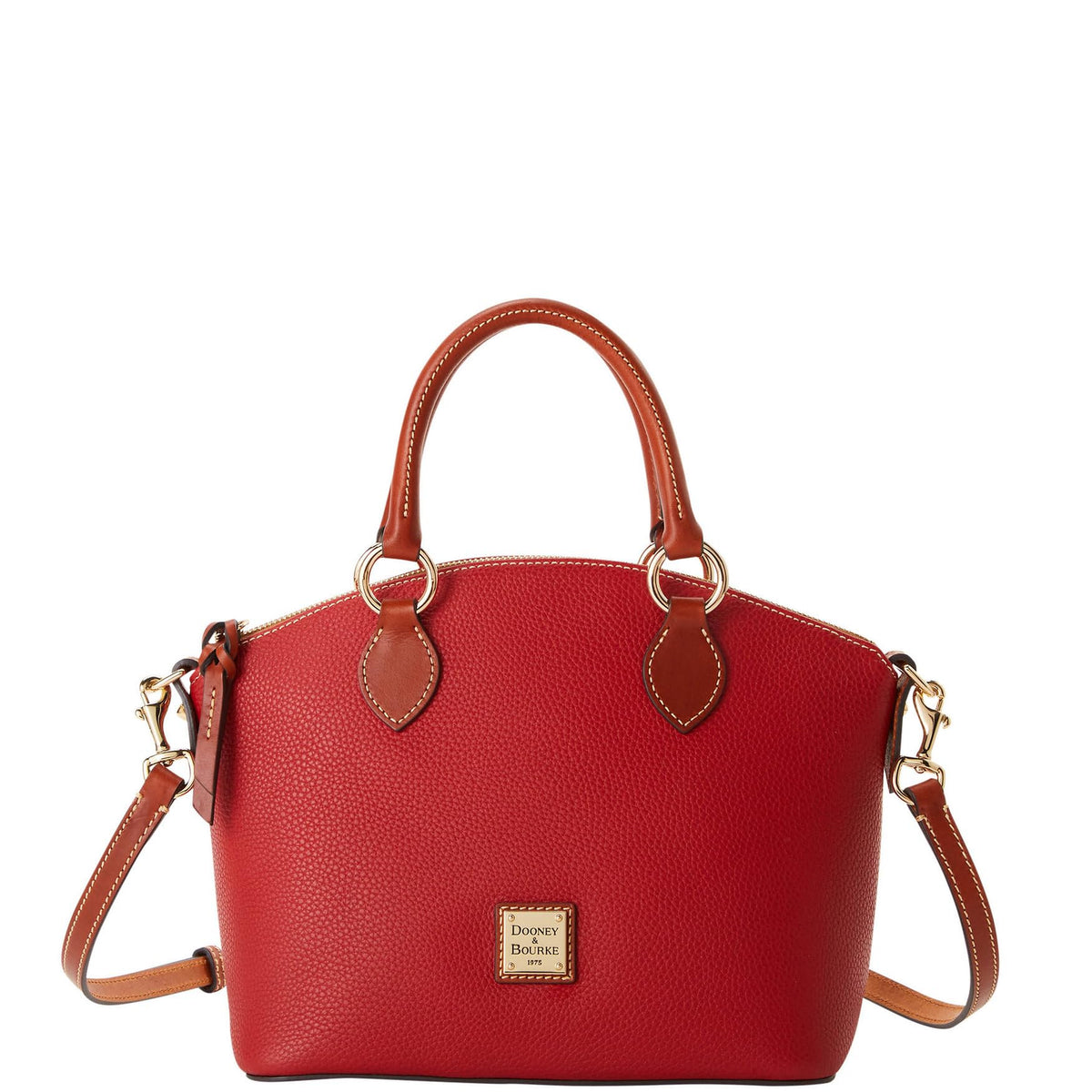 Dooney & Bourke Handbag Pebble Grain Satchel - Red