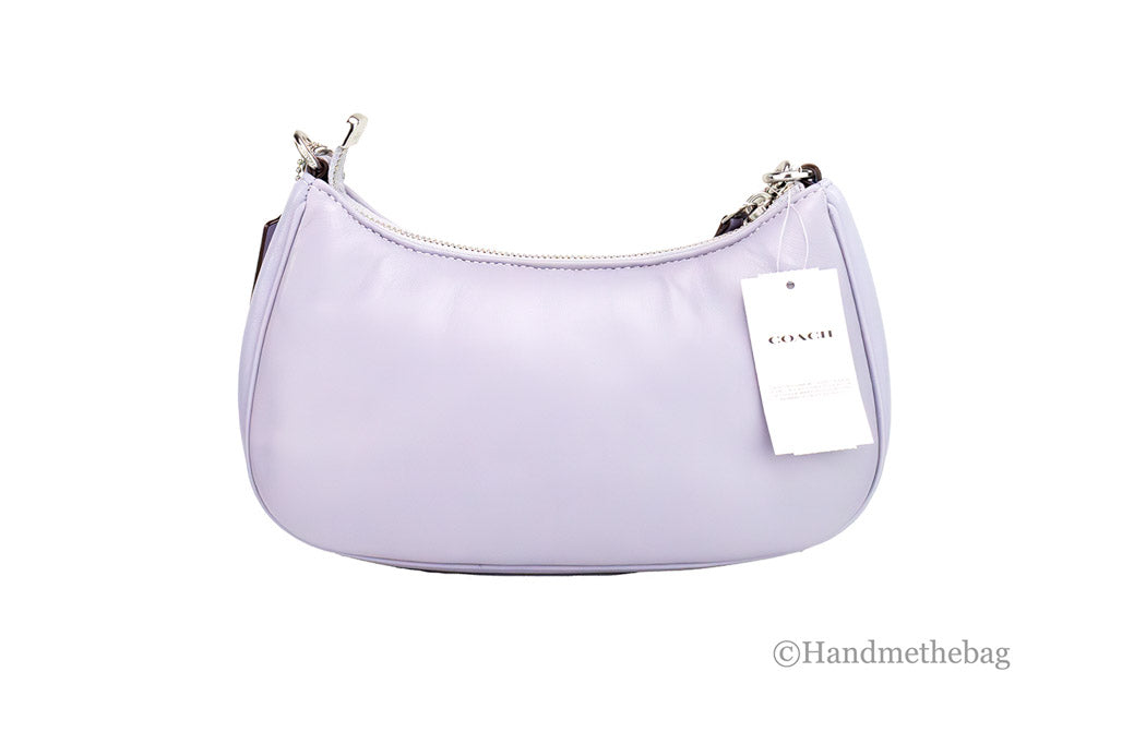 Coach Teri Small Mist Leather Signature Quilting Shoulder Handbag