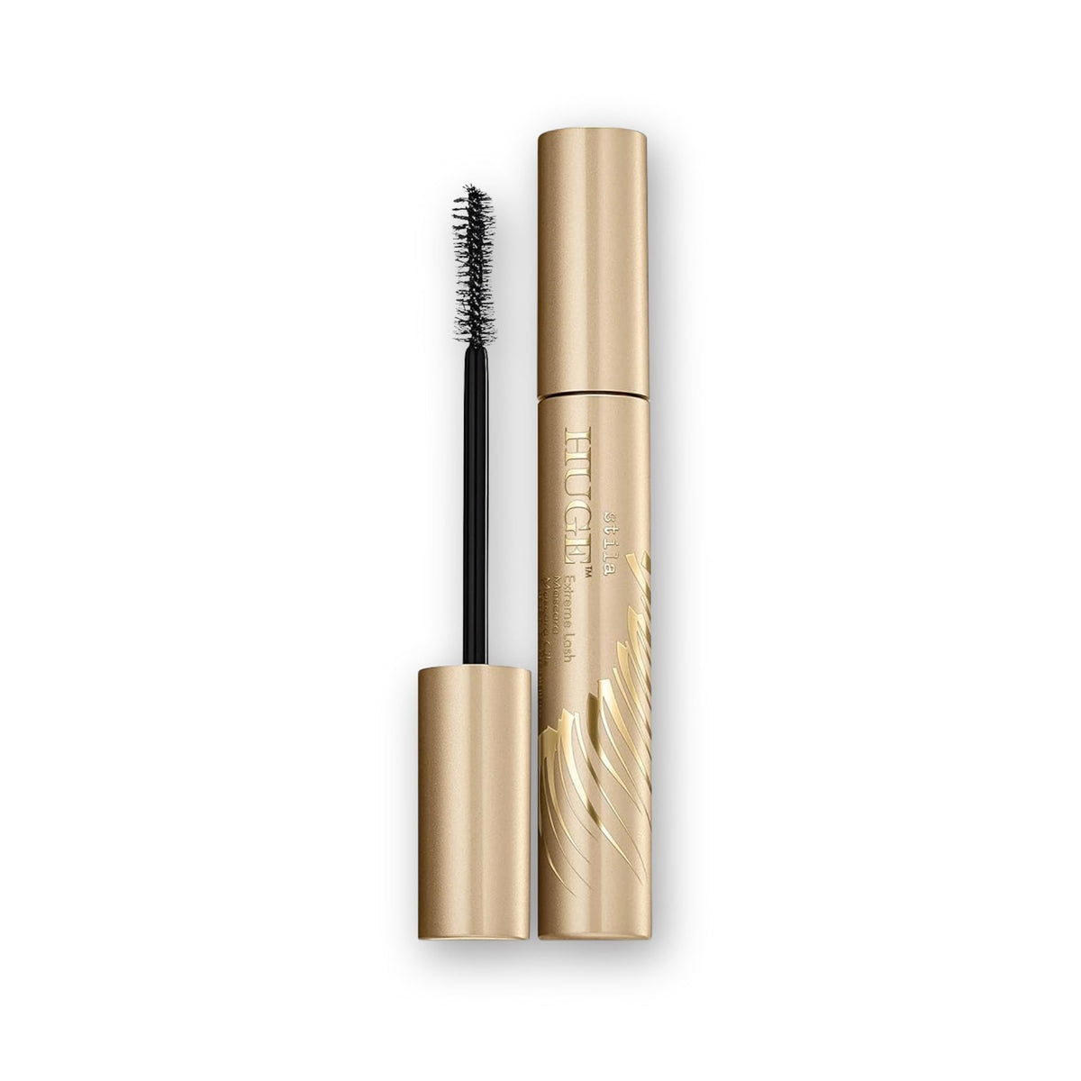 stila HUGE Extreme Lash Mascara Intense Black | Volume Full Length Curl Lift No Clump Crunch or Smudge | Lightweight Long-Lasting Buildable Eye Makeup Formula | 0.44 Fl. Oz.