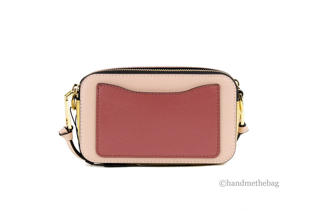Marc Jacobs The Colorblock Snapshot New Rose Saffiano Leather Shoulder Handbag